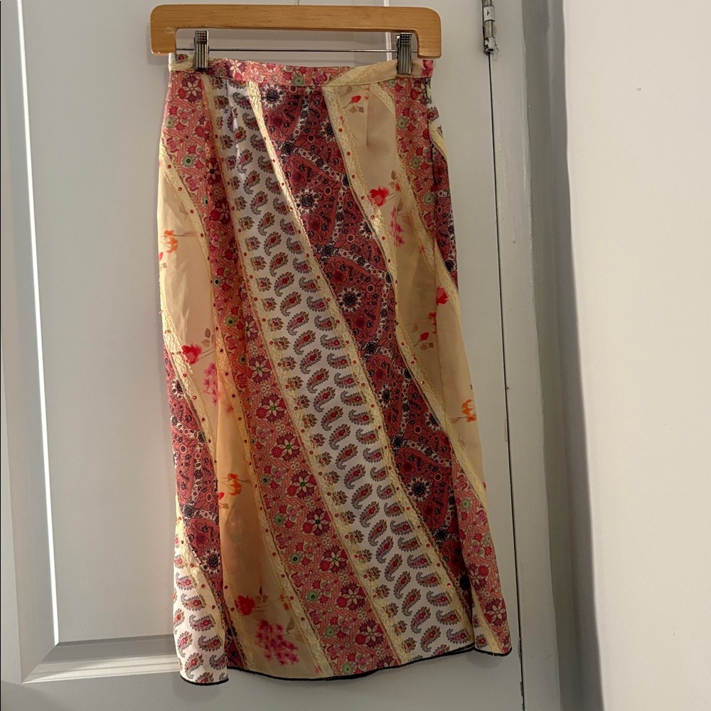 Multicolor Patterned Midi Skirt Jane Doe